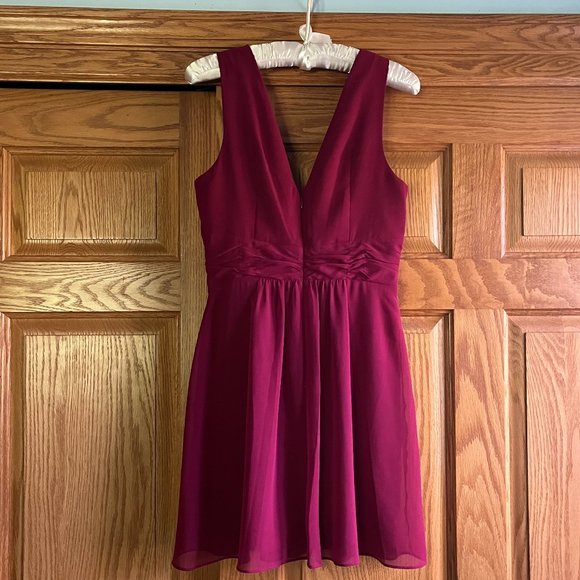 Like NEW, BGBG Generation, Raspberry colored cocktail dress, size 4 - Picture 2 of 4